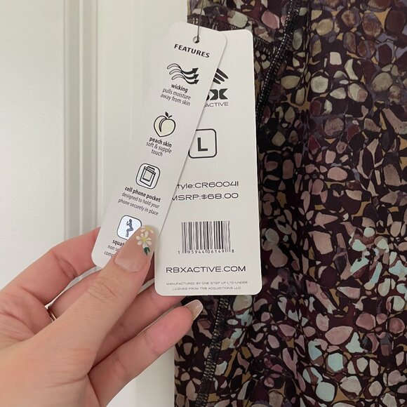 NWT RBX High-Waist Ankle Leggings – Women’s Size Large, Black Activewear - Picture 6 of 8